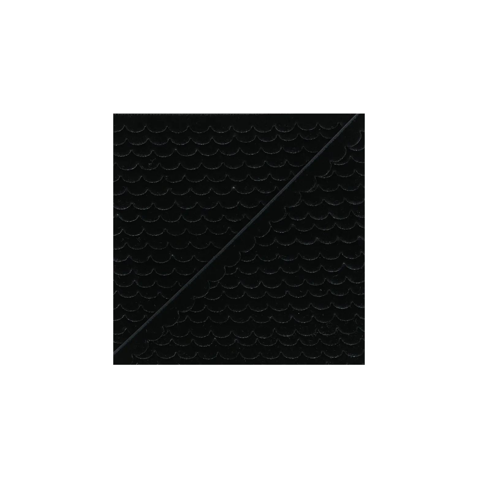 Ruban velours Demi lune 11 mm - noir