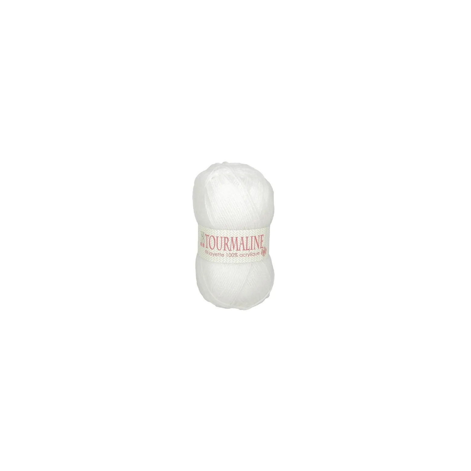 Sachet de 2 pelotes - Fil à tricoter layette Tourmaline n°1103 - blanc