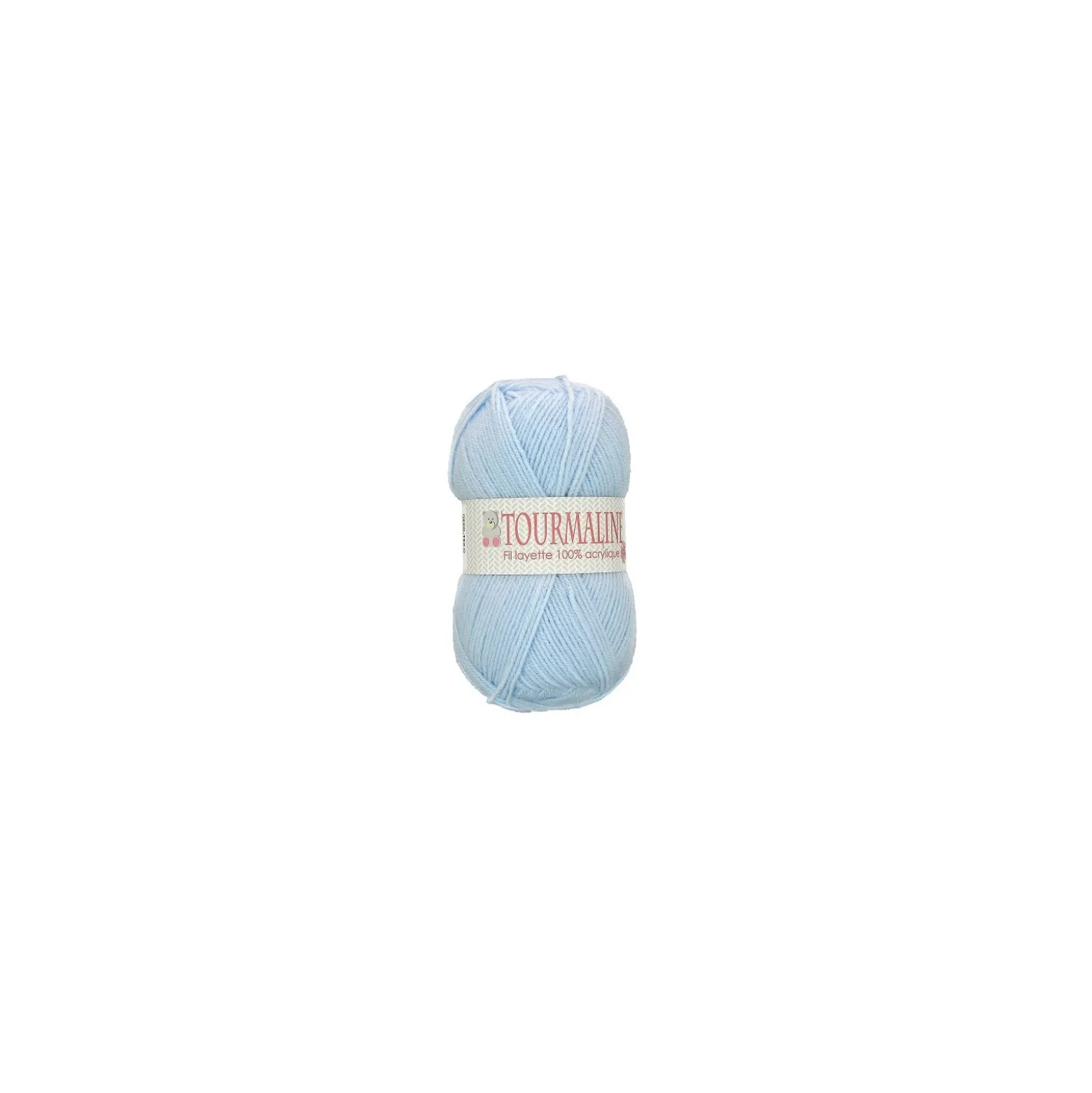 Sachet de 2 pelotes - Fil à tricoter layette Tourmaline n°1102 - bleu layette