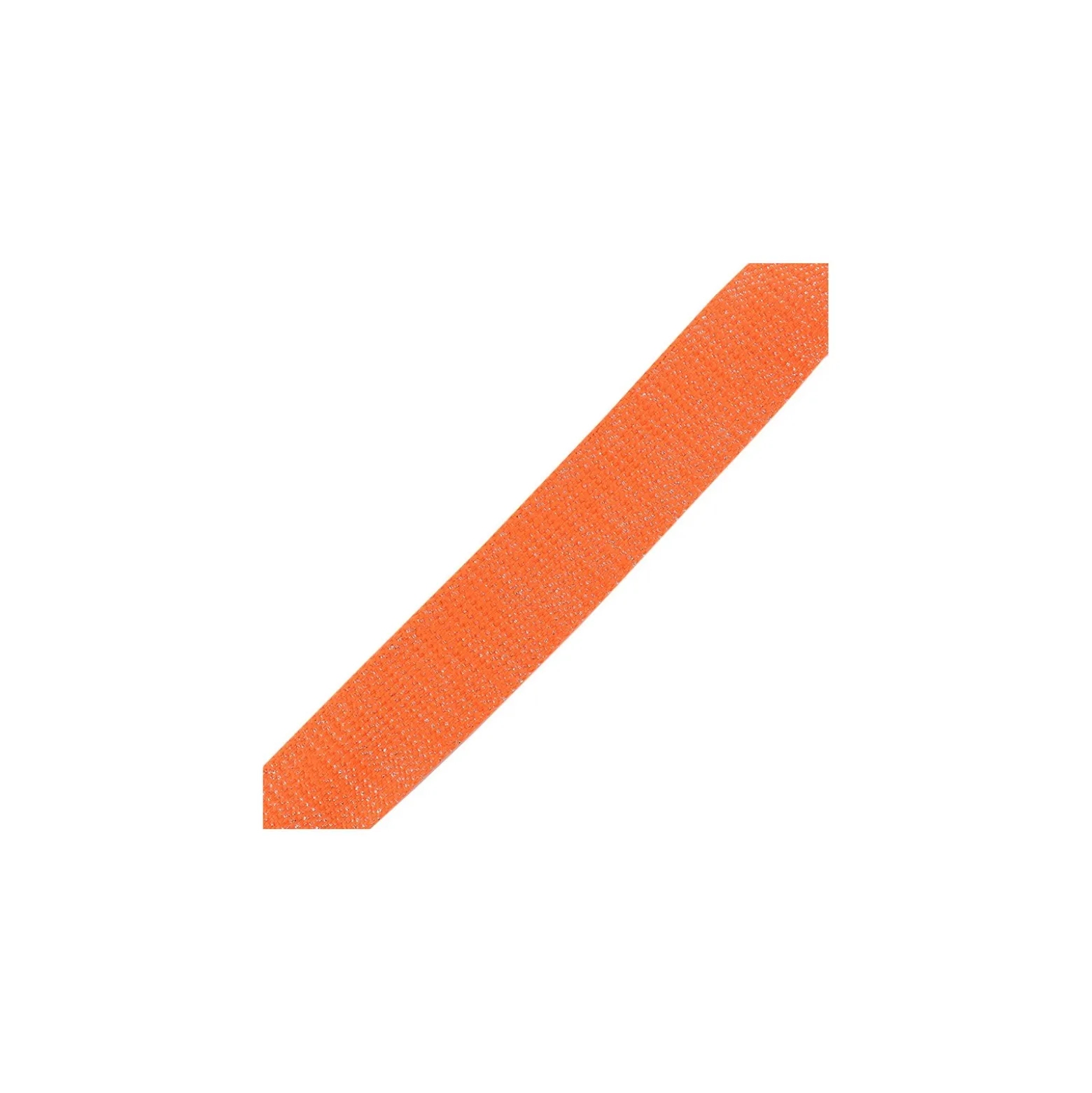Sangle lurex argenté - orange fluo