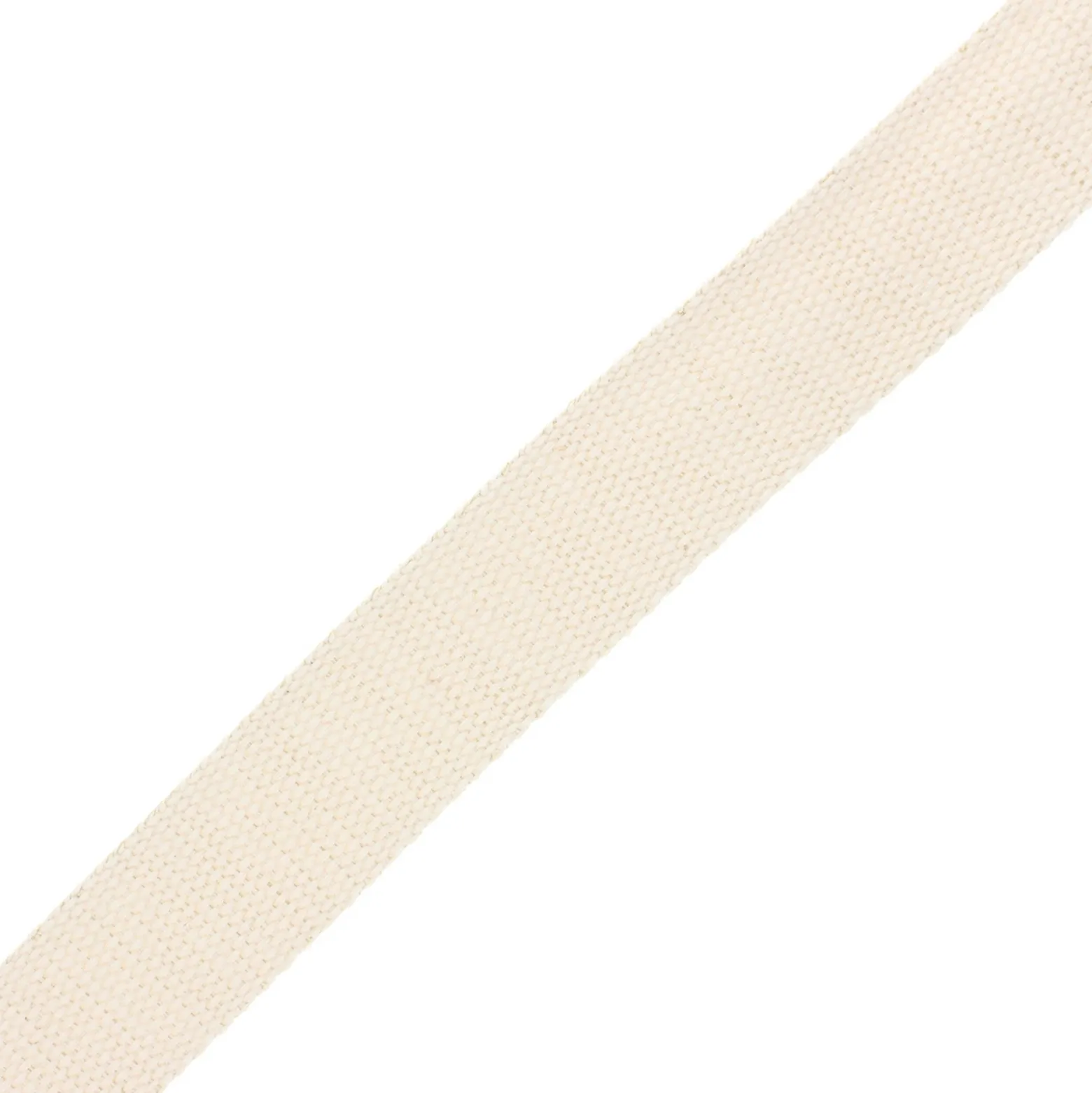 Sangle polyester lurex 30 mm - écru/doré