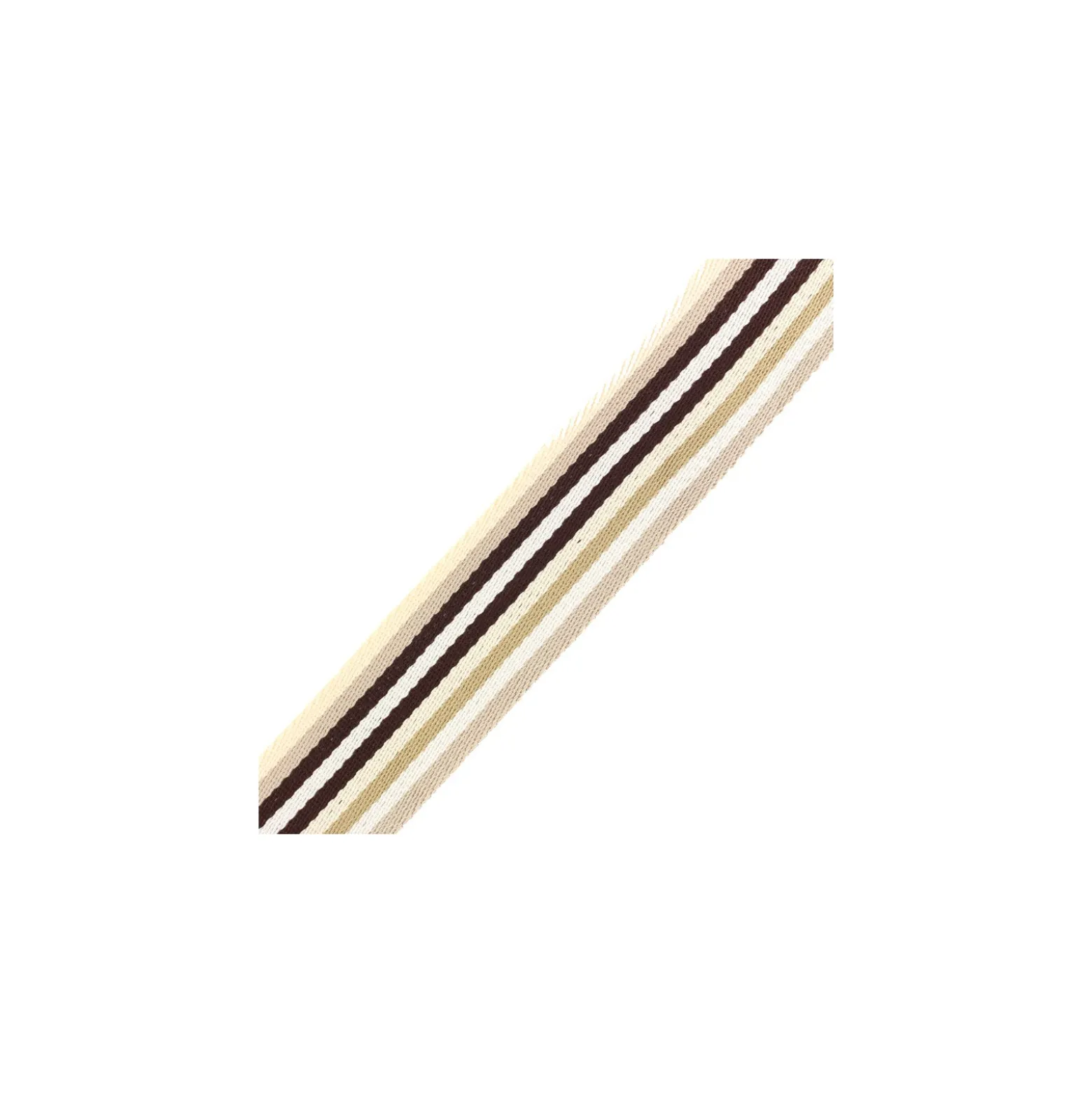 Sangle Rayée Réversible Nuance 40 mm - Beige x 50cm