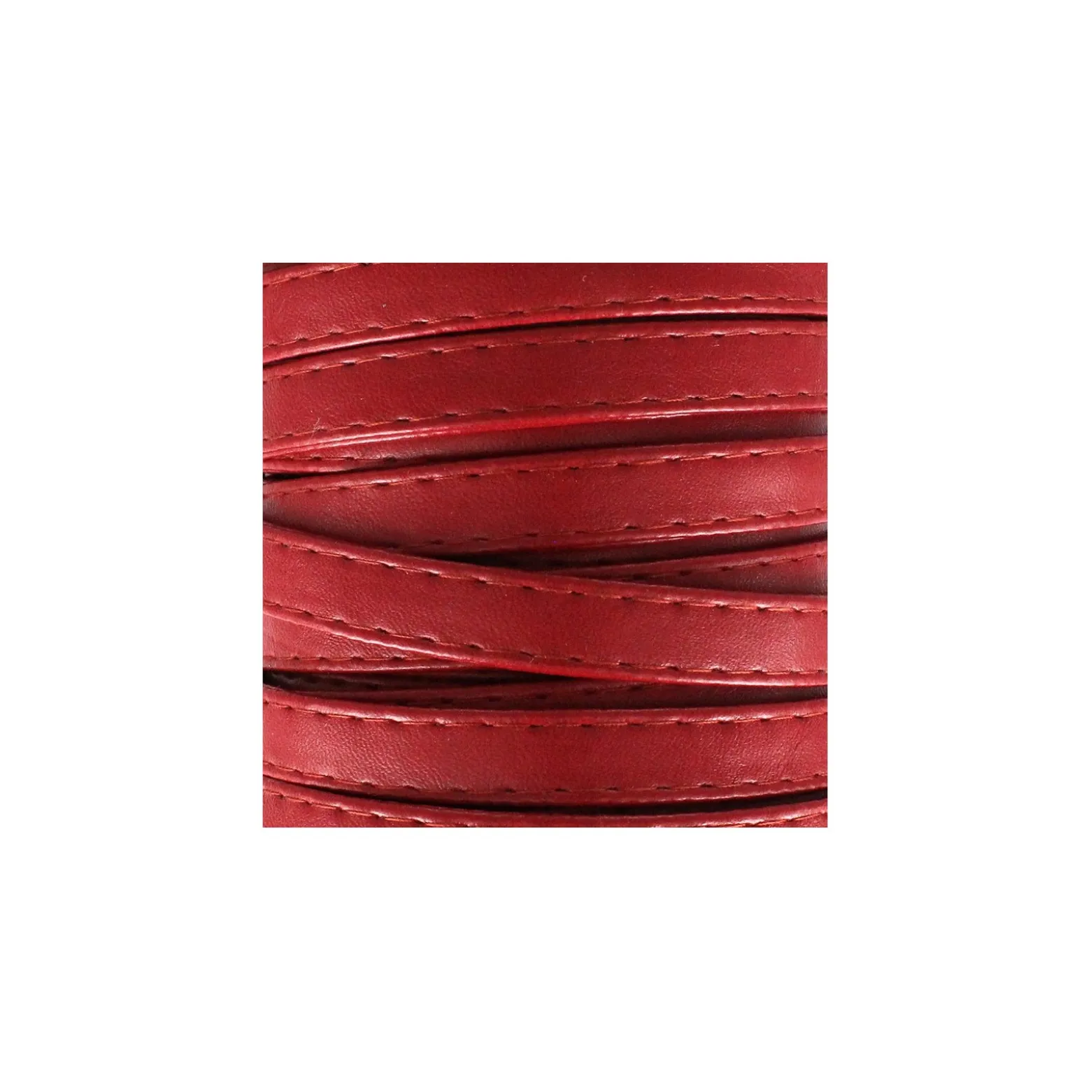 Sangle Simili cuir - rouge fraise