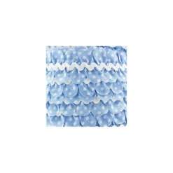 Serpentine fantaisie à pois bleu pastel