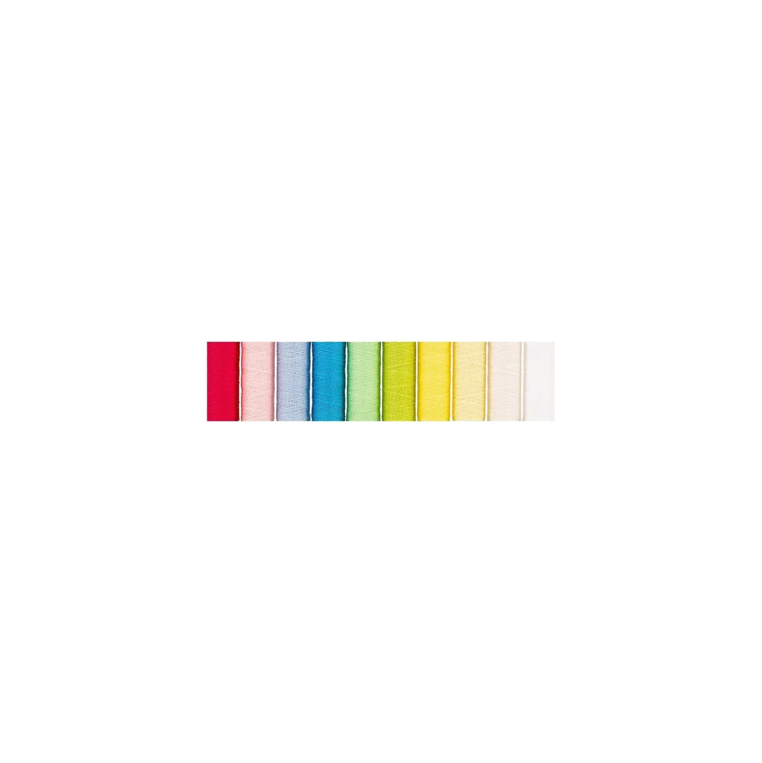 Set de 10 bobines de Fil à Coudre Polyester Recyclé Gutermann 100m - Tons pastel