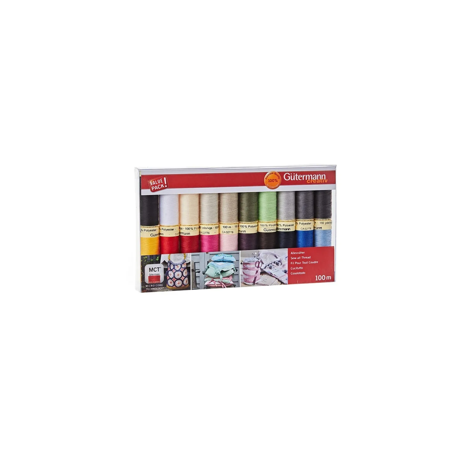 Set de 20 bobines de fil pour tout coudre Gütermann