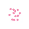 Set de 12 pompons bouclés 25mm - rose