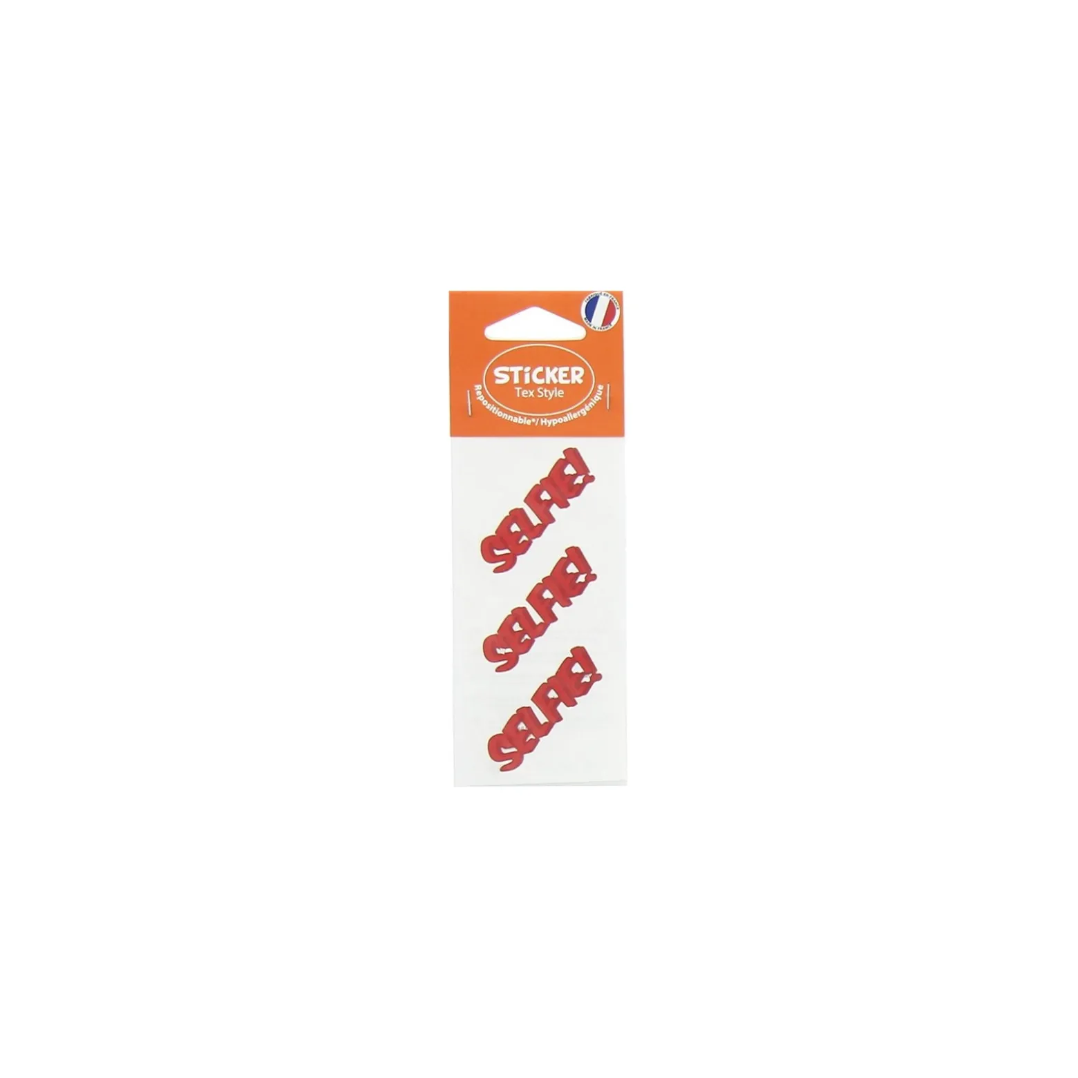 ♥ Stickers Tex Style Selfie - rouge ♥