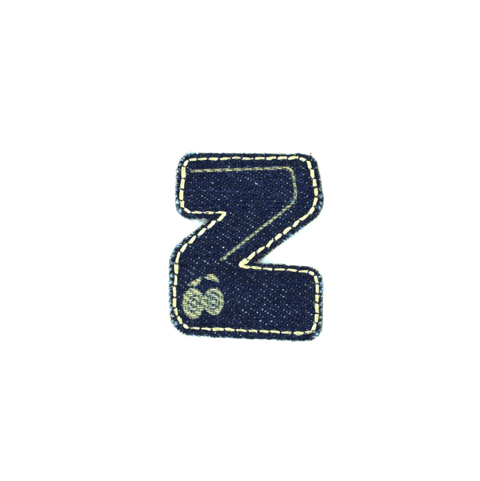 ♥ Sticker / Thermocollant Jeans Chiffres & lettres - Z ♥
