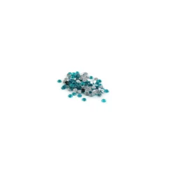 Strass rond à coudre India paon (lot de 100)