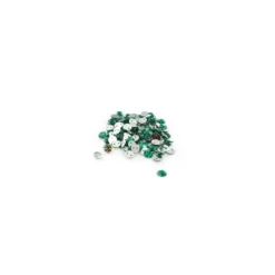 Strass rond à coudre India vert emeraude (lot de 100)