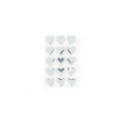 Strass thermocollants métal coeurs Argent