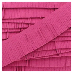 Suédine en Franges Rose x 50cm