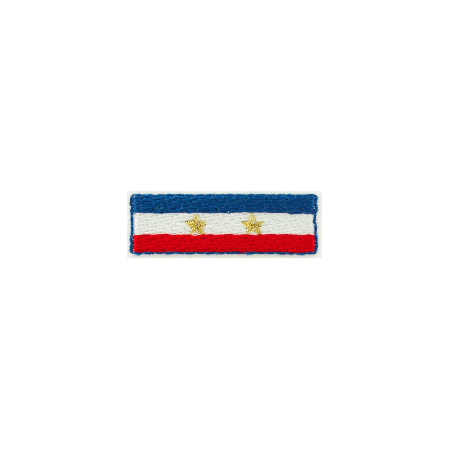 Thermocollant Bleu Blanc Rouge - Drapeau étoiles dorées