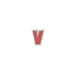 ♥ Thermocollant brodé Alphabet Fun - V ♥