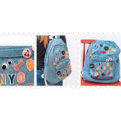 ♥ Thermocollant brodé Alphabet Fun - J ♥