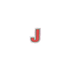 ♥ Thermocollant brodé Alphabet Fun - J ♥