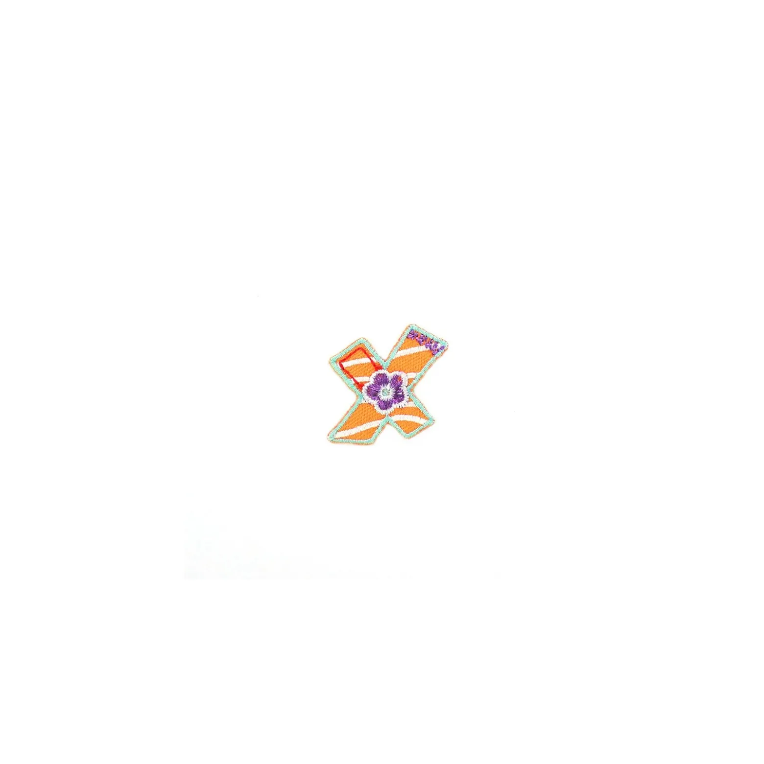 ♥ Thermocollant brodé Kids letters - X ♥