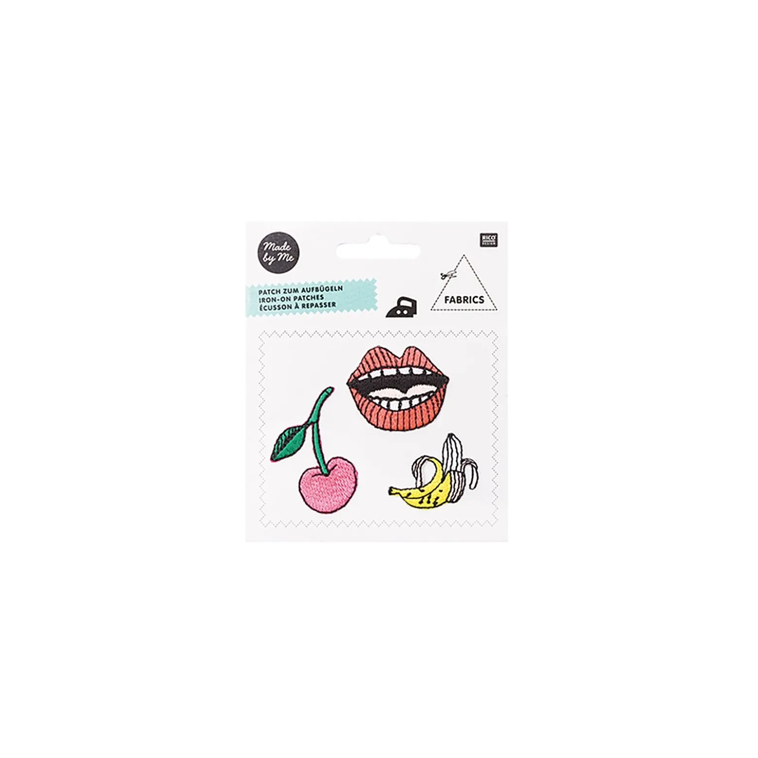 ♥ Thermocollant brodé Magical summer - cerise bouche banane♥
