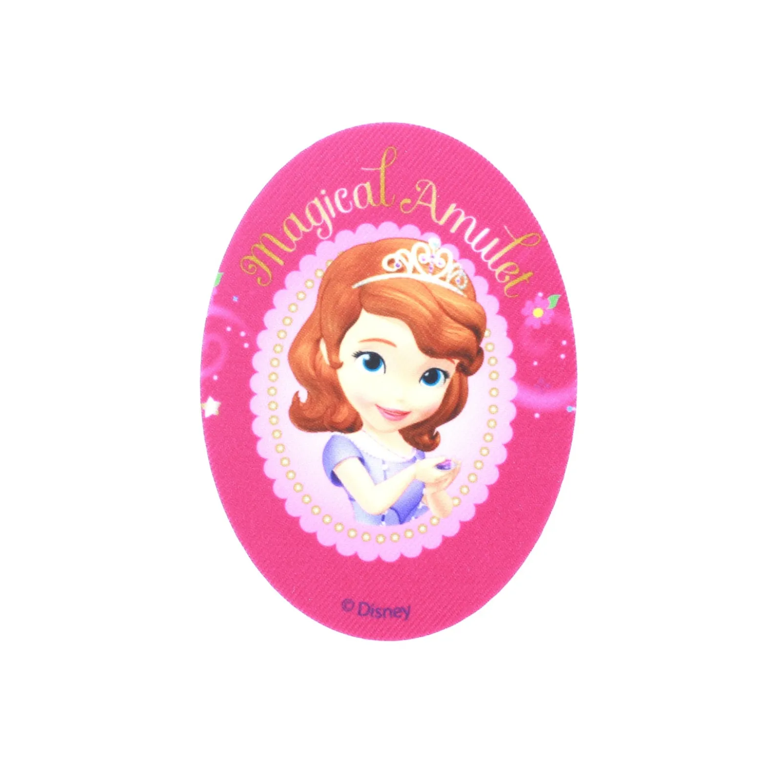 ♥ Thermocollant Toile ovale Princesse Sofia Magical Amulet ♥
