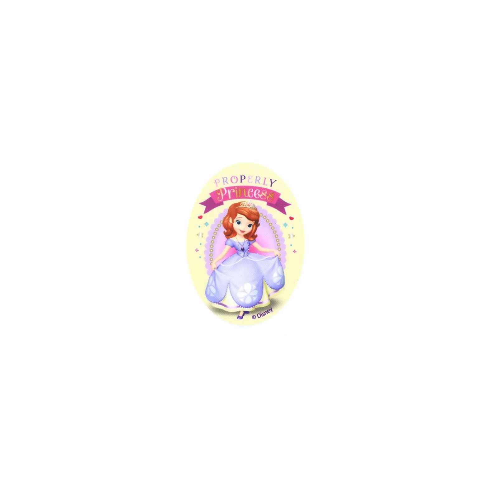 Thermocollant Toile ovale Princesse Sofia Properly Princesses
