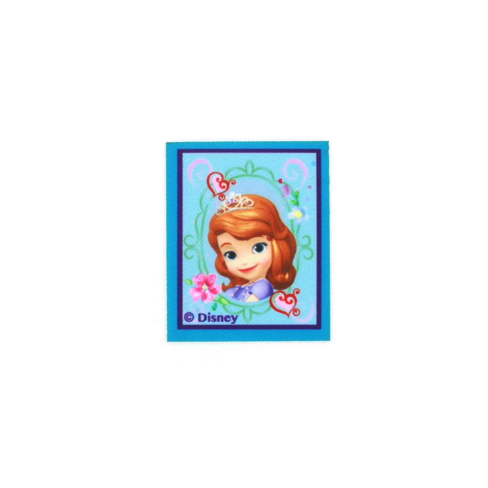 ♥ Thermocollant Toile Princesse Sofia Fleurs et Coeurs ♥