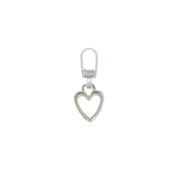 Tirette métal Cuore - argent