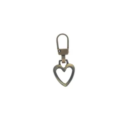 Tirette métal Cuore - bronze