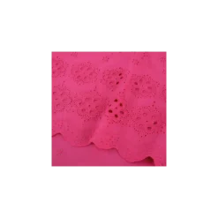 Tissu broderie anglaise festonné Summy - fuchsia