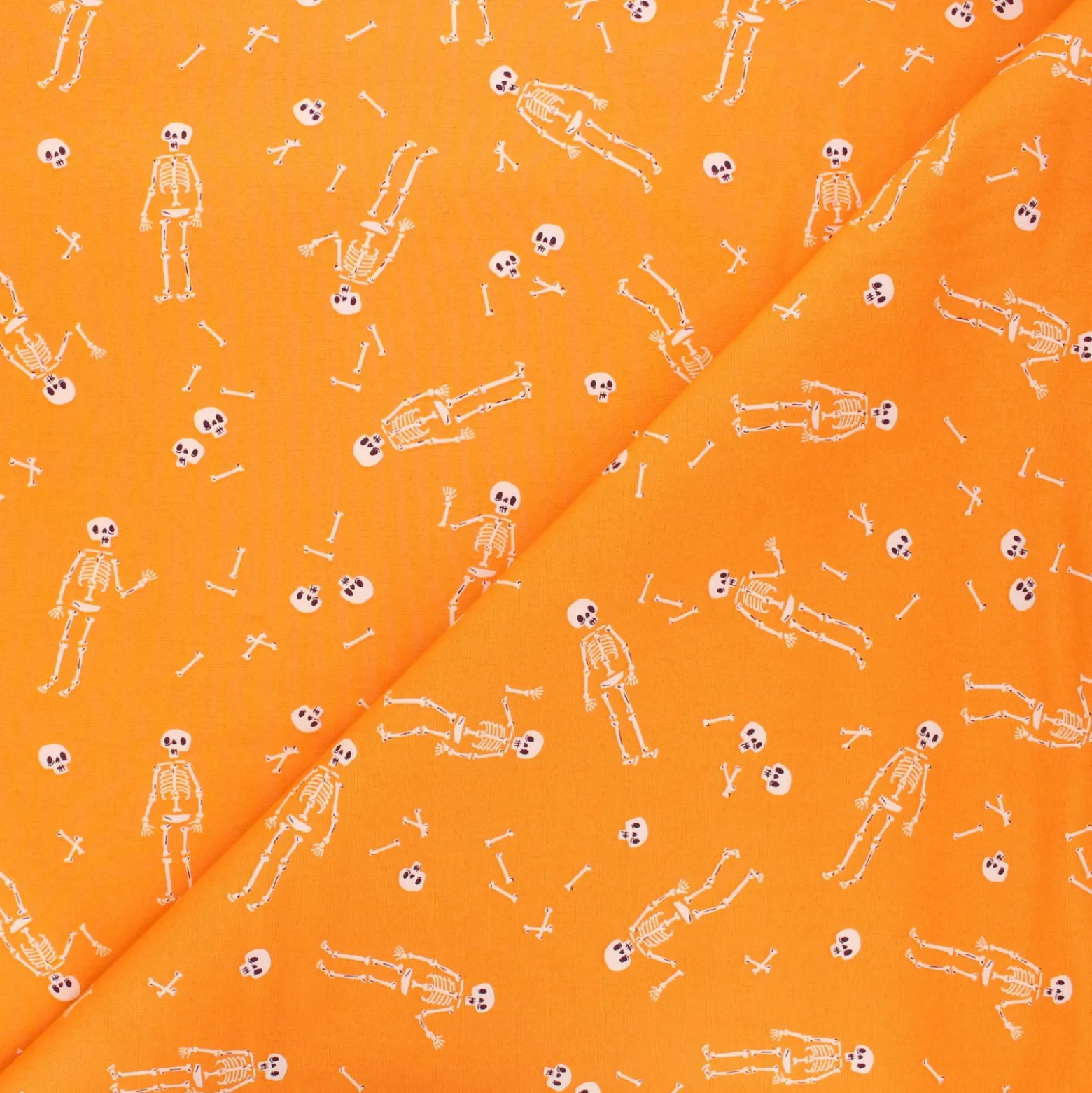 Tissu coton AGF Spooky 'n Sweeter - Mister no body - orange