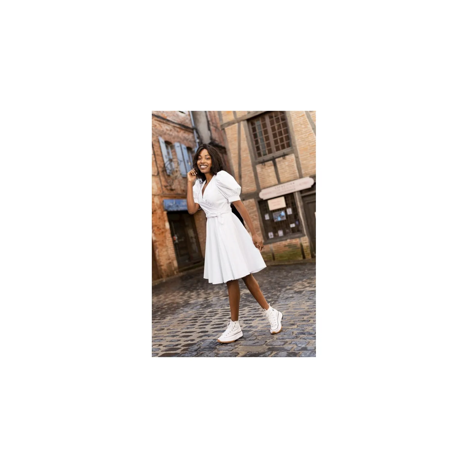 Tissu coton - Blanc