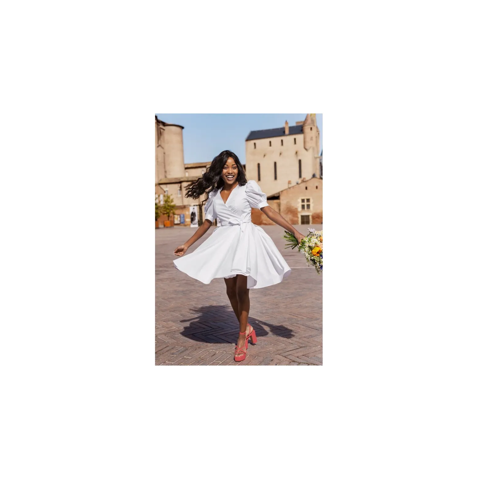 Tissu coton - Blanc