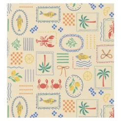 Tissu coton cretonne enduit Cagliari - écru