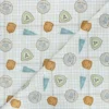 Tissu coton cretonne Exploring club - blanc