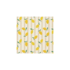 Tissu coton cretonne Lime - écru