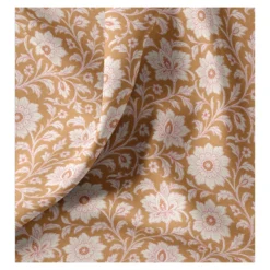 Tissu coton cretonne Shira - camel