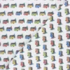 Tissu coton cretonne Surf holidays - blanc