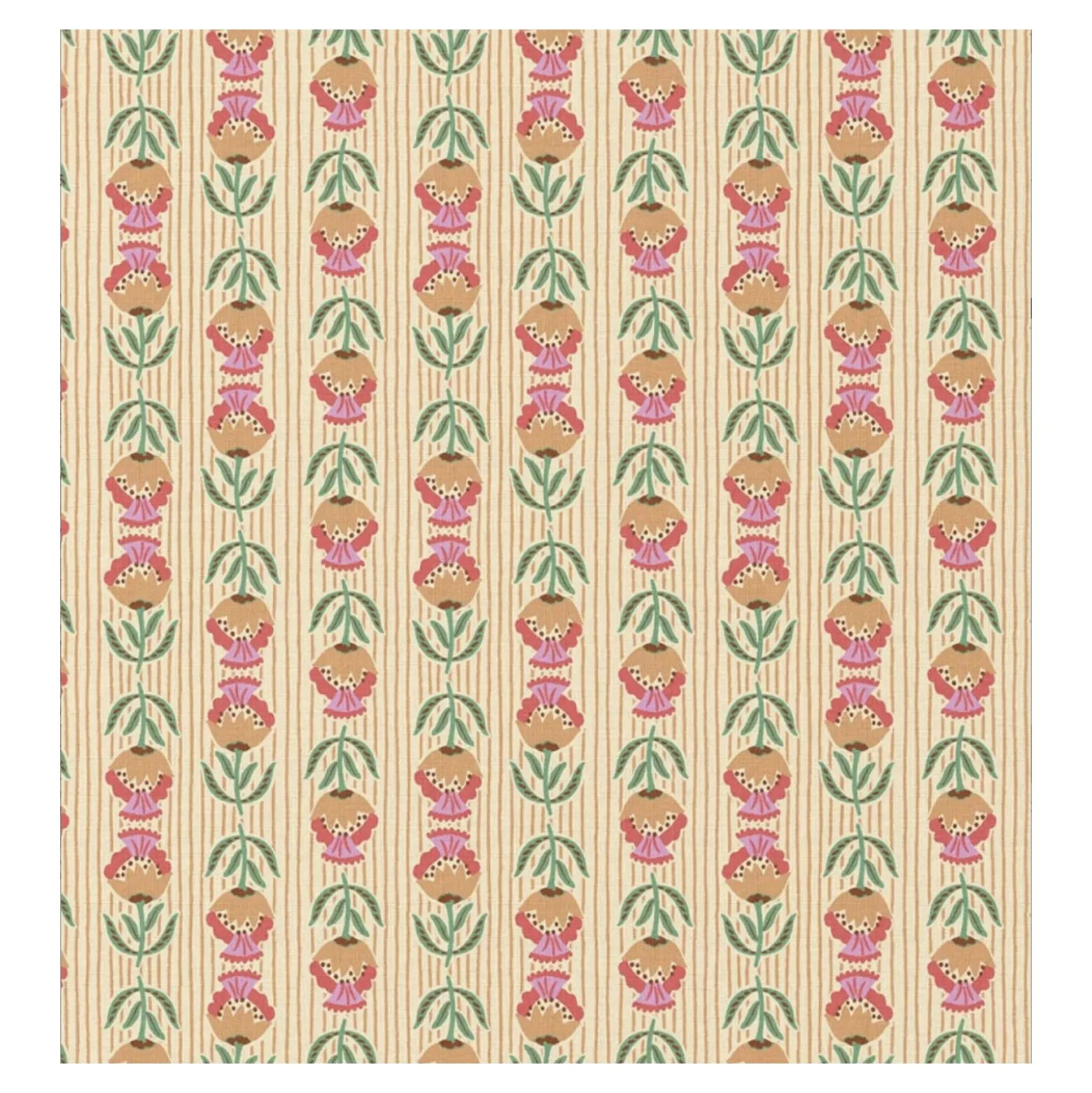 Tissu coton cretonne Suri - écru