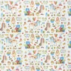 Tissu coton cretonne Veggie love - écru