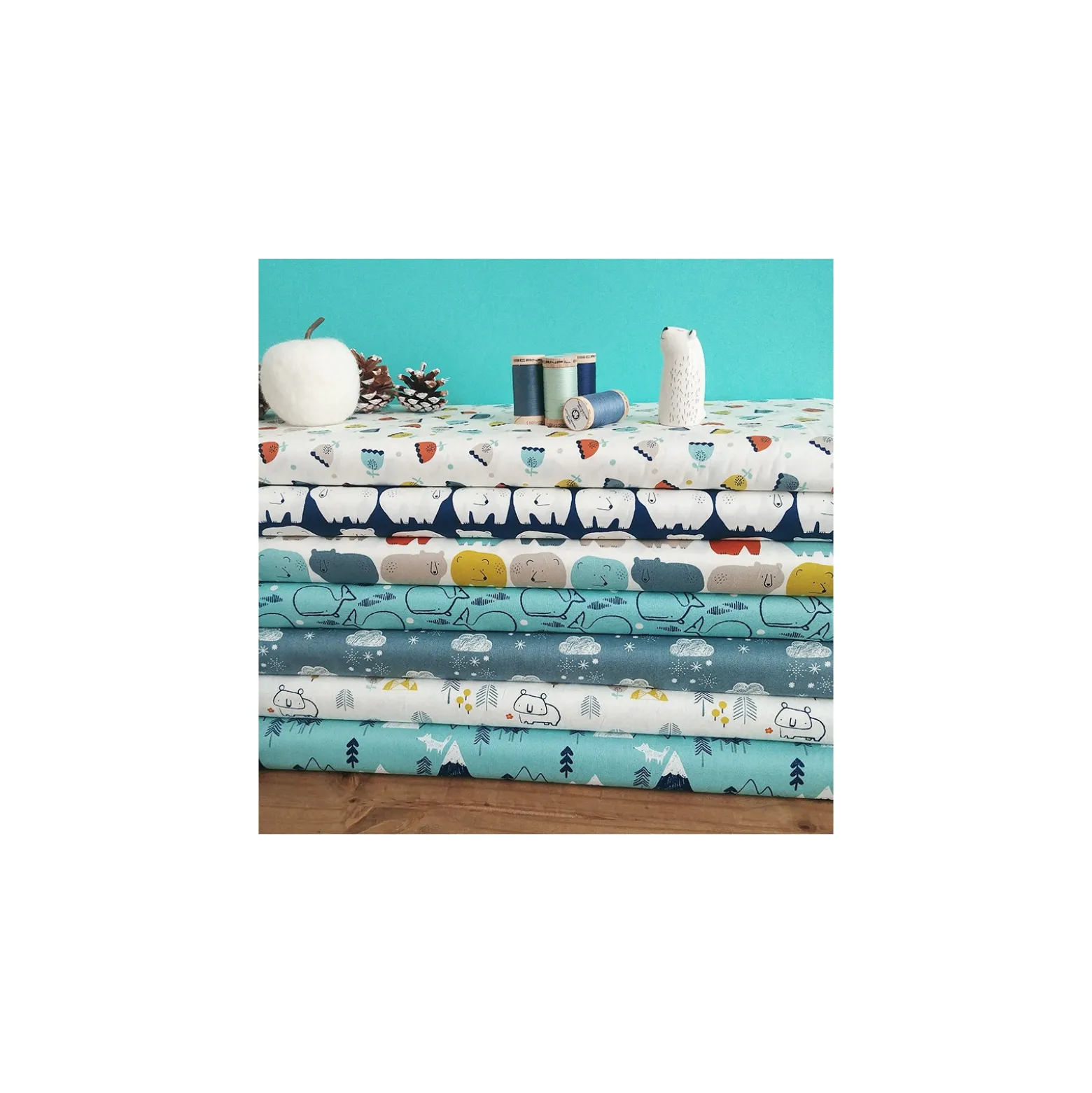 Tissu coton Dashwood Studio Laska - Edelweiss