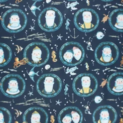 Tissu coton Dear Stella Hook, line & sinker - Hook, line & sinker - bleu nuit