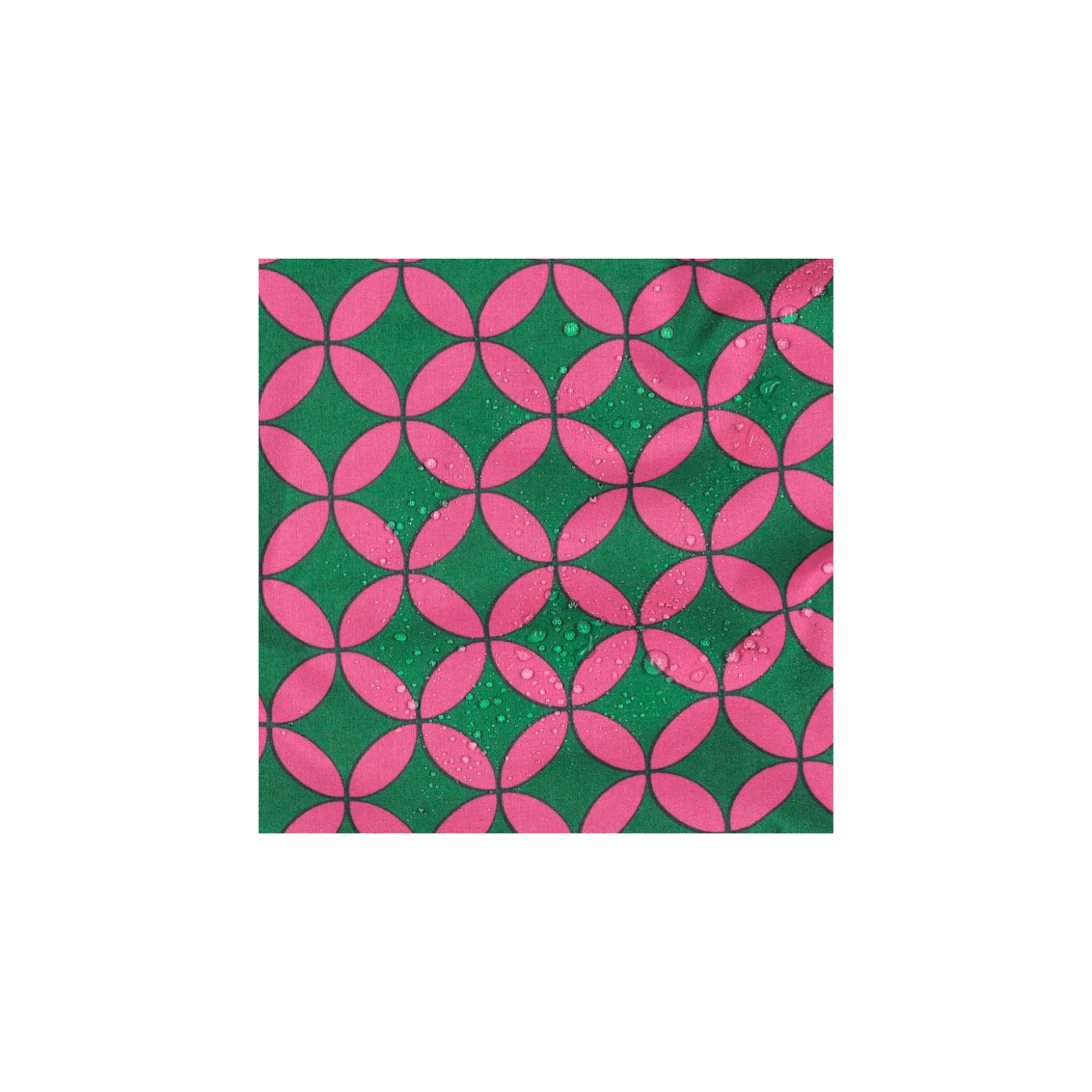 Tissu coton enduit Abstract - vert