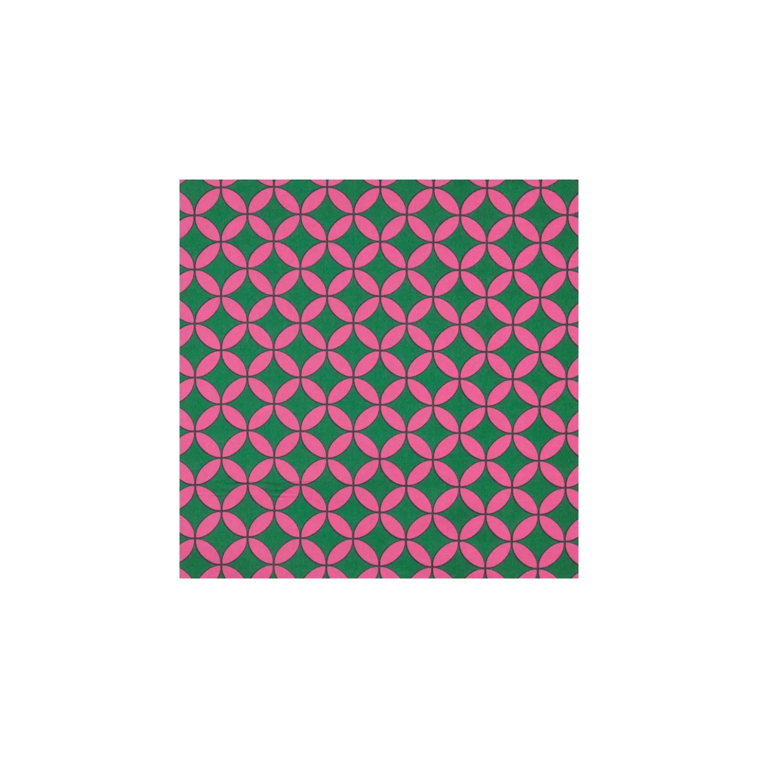 Tissu coton enduit Abstract - vert