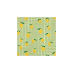 Tissu coton enduit Lemon - vert