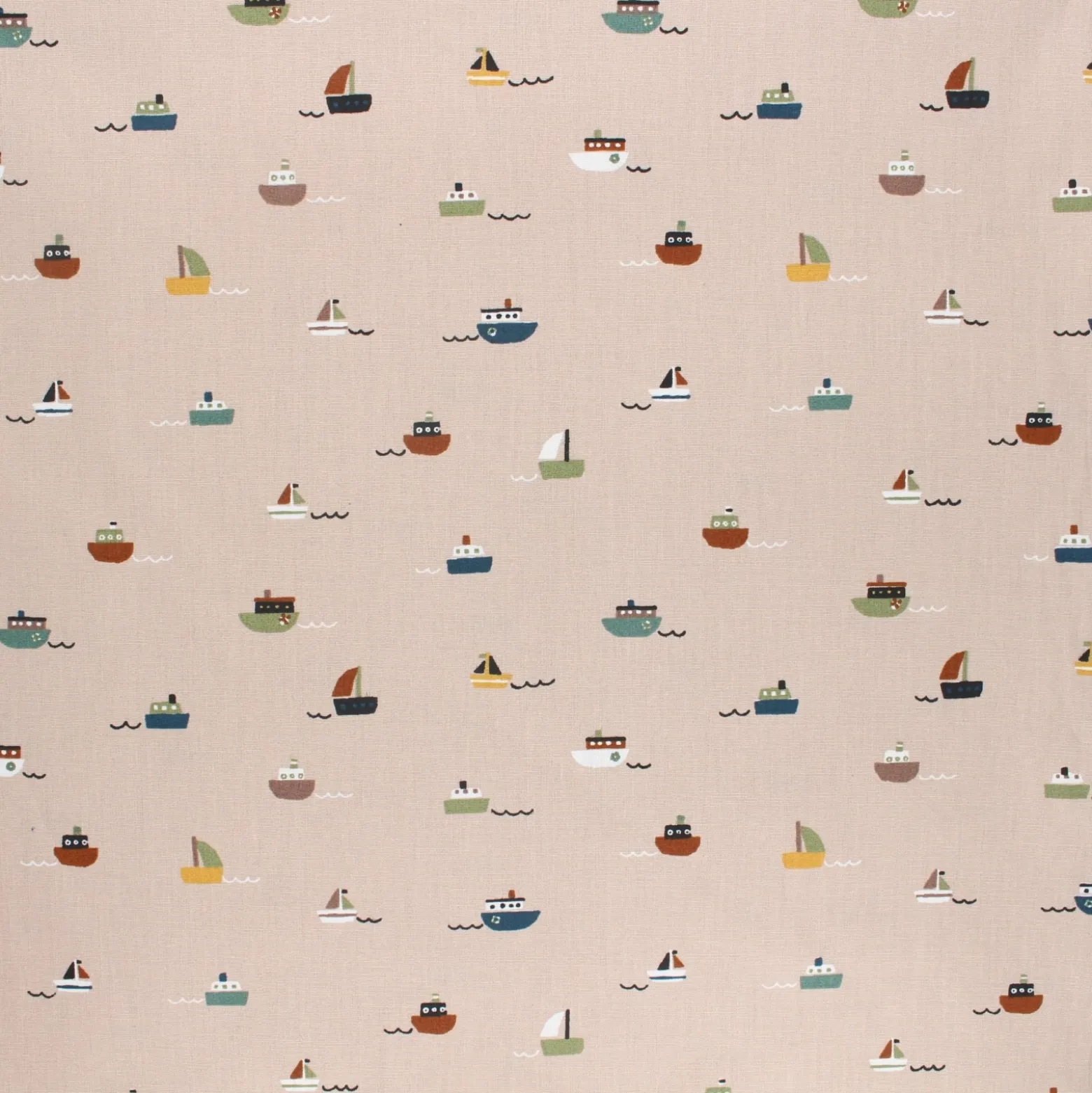 Tissu coton enduit Poppy Boats