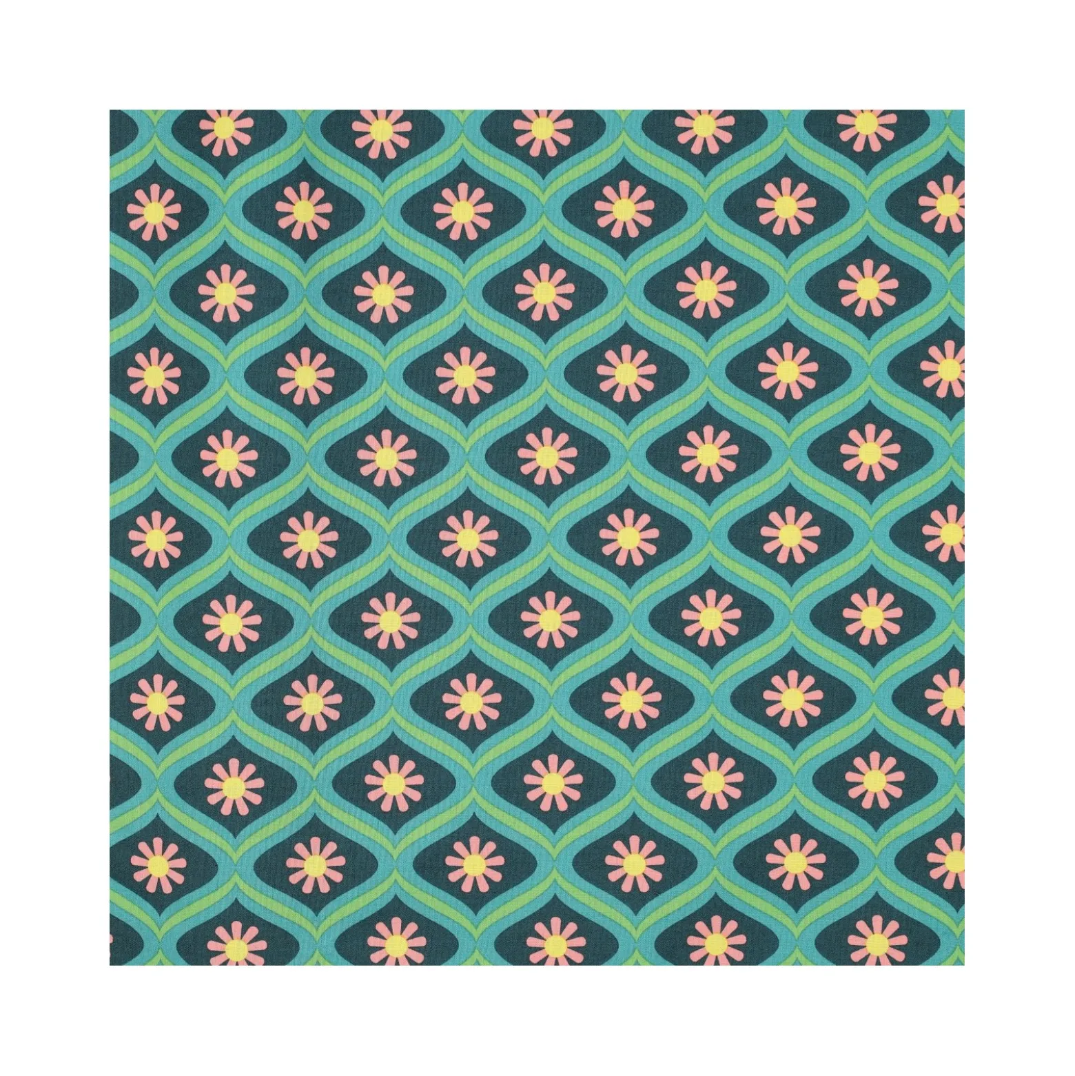 Tissu coton enduit Swinglow - vert