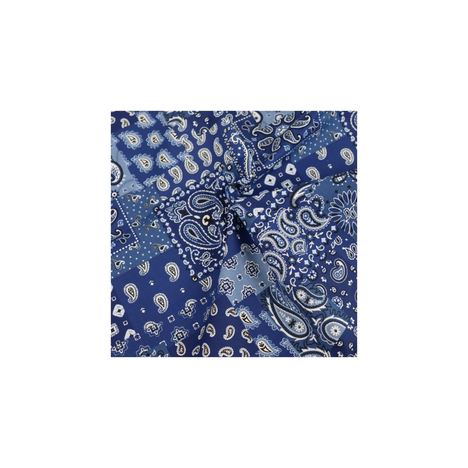 Tissu coton Farwest - bleu