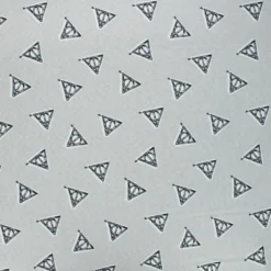 Tissu coton Harry Potter Deathly Hallows - gris