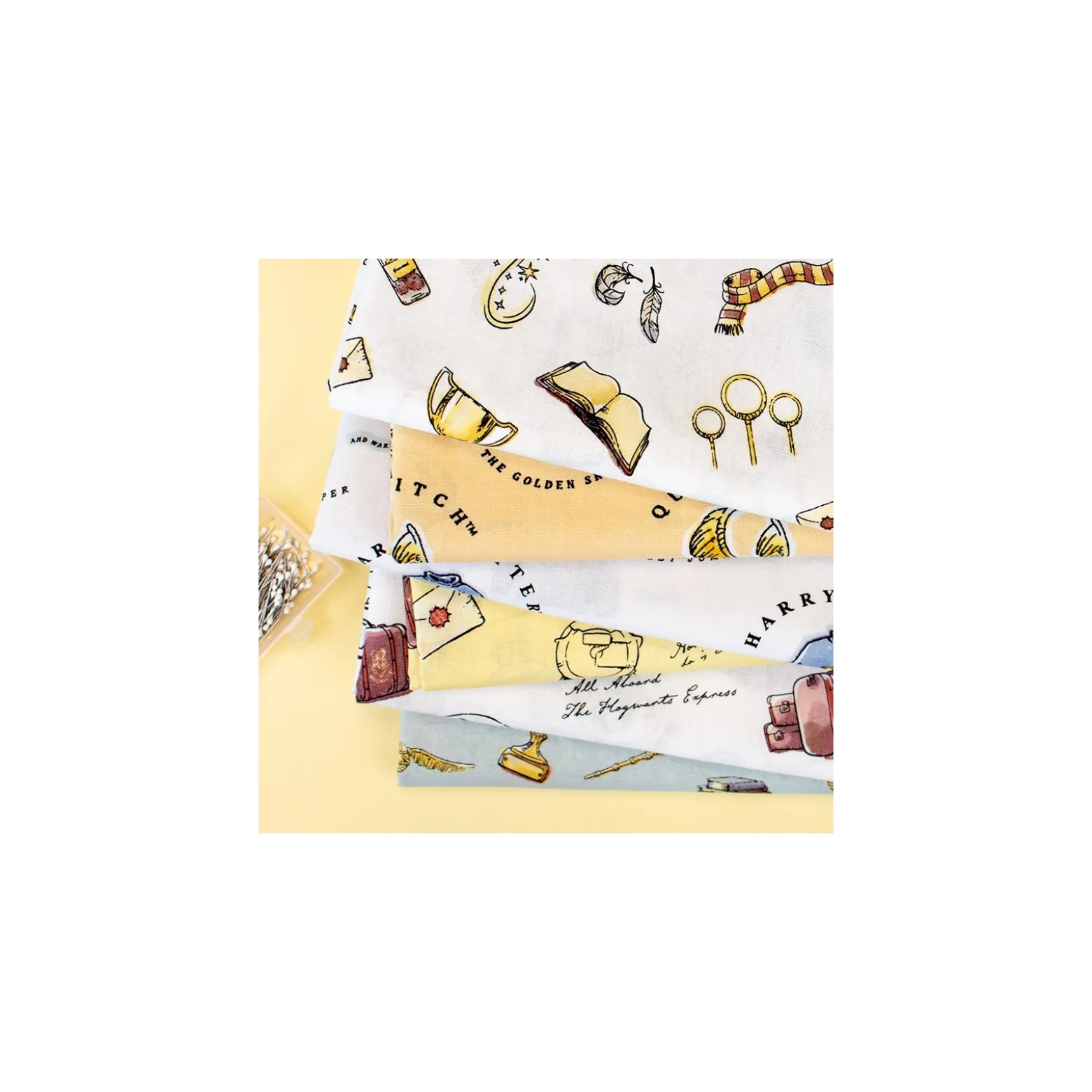 Tissu coton Harry Potter Pull d'Harry - blanc