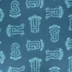 Tissu coton Harry Potter Quidditch Team - bleu